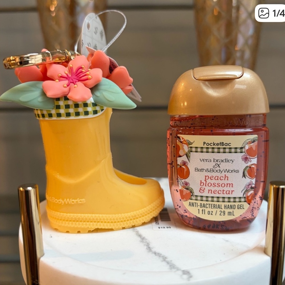 Vera Bradley X Bath & Body Works Floral Boot PocketBac Holder & Matching BAC NWT